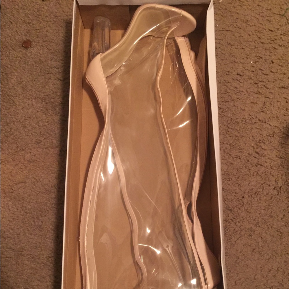 Clear heels